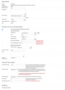 Infusionsoft Payment Plans
